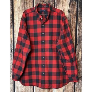Lauren Ralph Lauren Red Casual Button Down Shirt